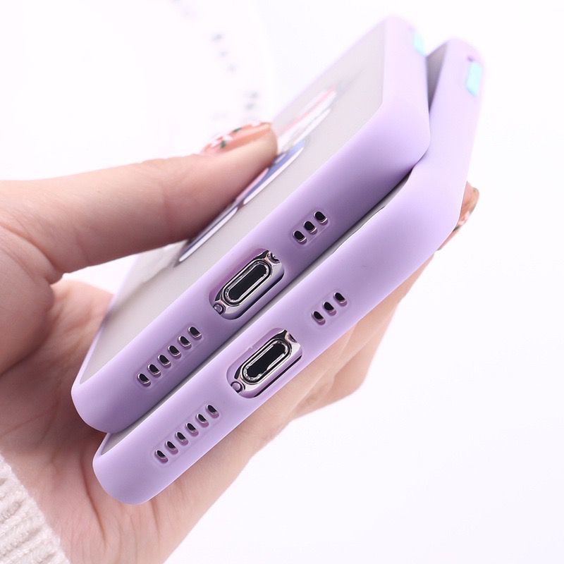 Skin Feel Case Camera Protection Case Brand Hello Kitty Ungu Lilac HK FM15 FM17 for Oppo Reno 4 4F 5 5F 6 A15 A15s A33 A53 A37A3s Realme 2 Pro U1 U2 C1 A5s A7 A12 A11k 5 5i 5s C3 6 7 7i 8 C11 C12 C15 C2 A1k C20 C21 C21y C25 Narzo 20 30A Samsung J2 Prime