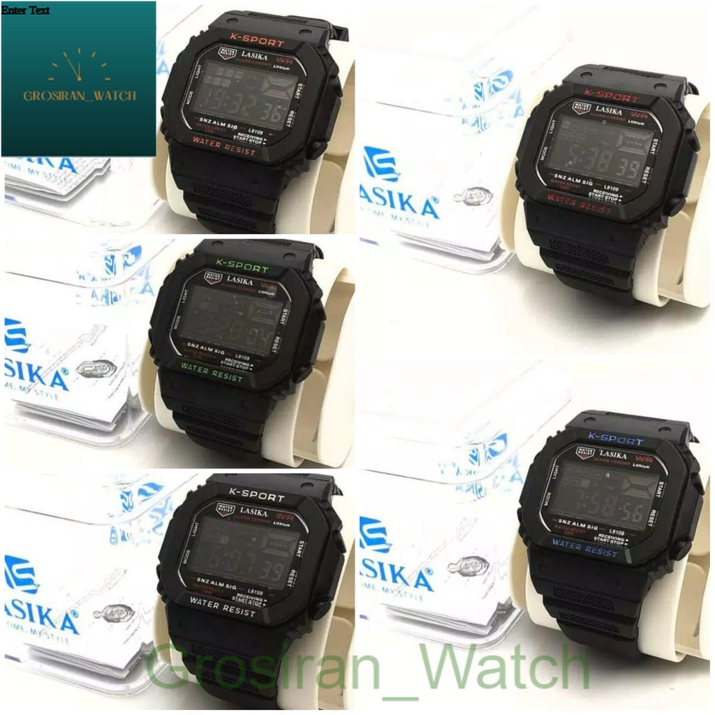 Ready ️ Jam Tangan Pria Sporty Digital Anti Air Lasika Original LSK-8109 [G_W]