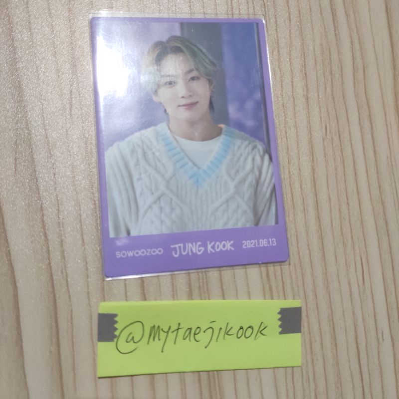 bts mini photocard sowoozoo jungkook message card sowozo sowoozo sowozoo jk bkn special mpc