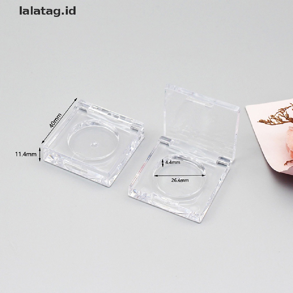 (lalatag) Kotak Palet Eyeshadow Kosong Bahan Plastik Transparan