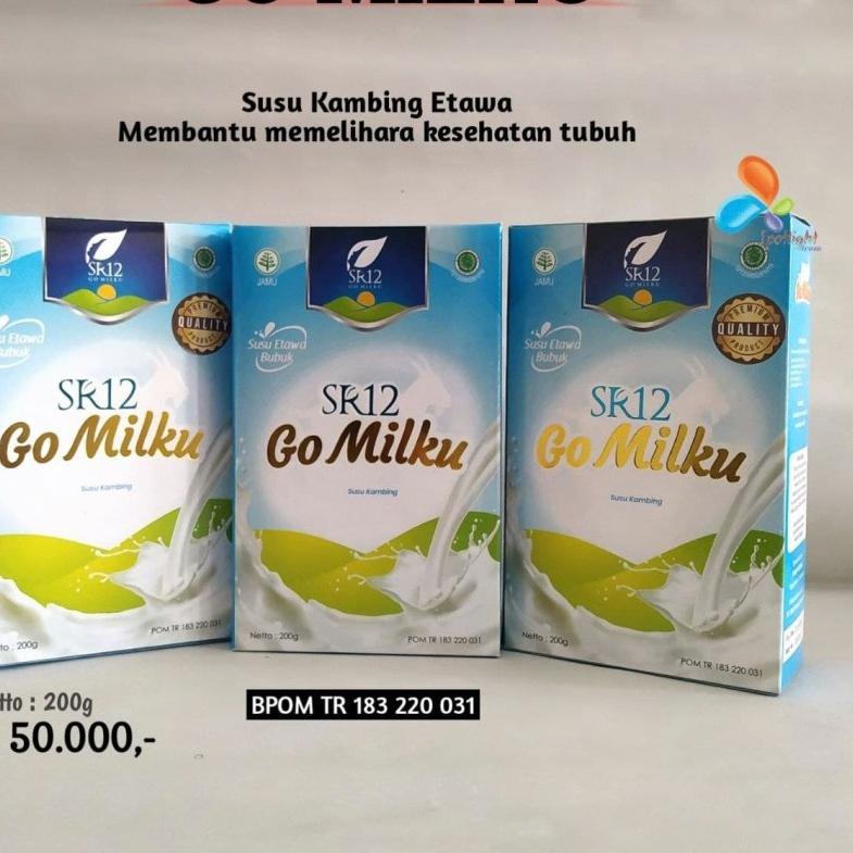 

TREN MASA KINI Susu Kambing SR12 Etawa Gomilku Go Milku Halal BPOM Rasa Original dan Coklat dari SR