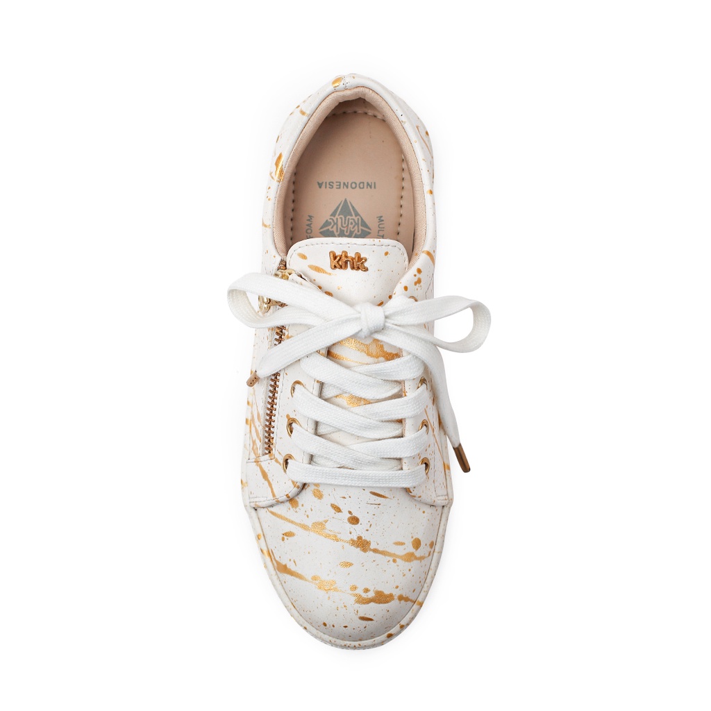 KHK by Khakikakiku Mary Splash Gold Sneakers