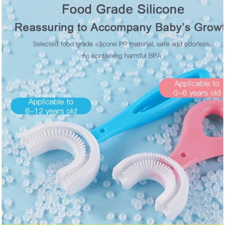 Sikat Gigi Anak U shape Silicone