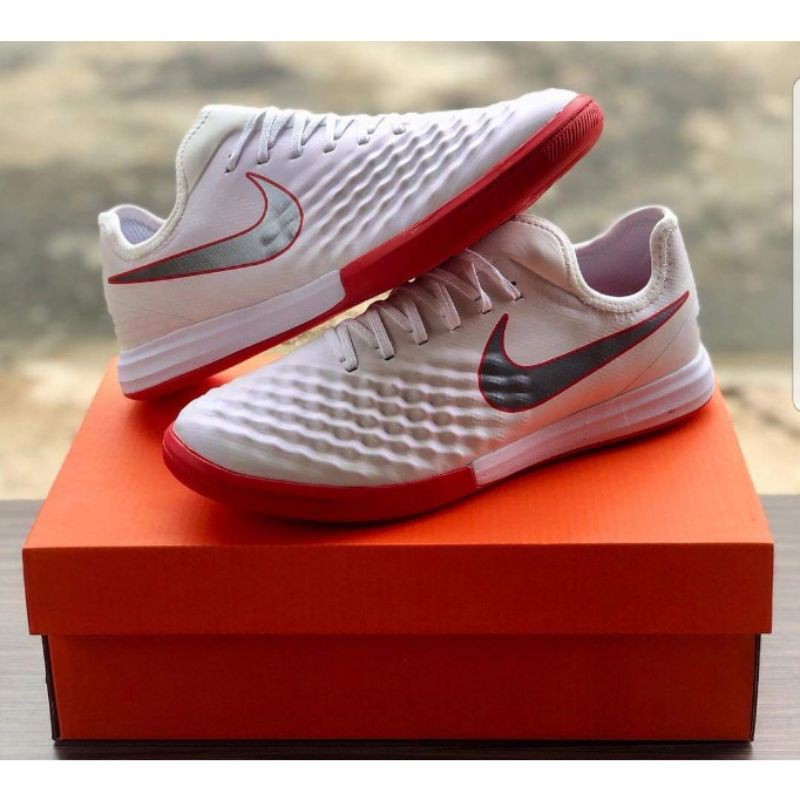 READY Sepatu Futsal Nike Magista X Finale II White Red IC TERMURAH