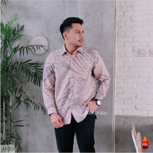 Kemeja Batik Prabu Bahan Dobby Reguler Fit A600