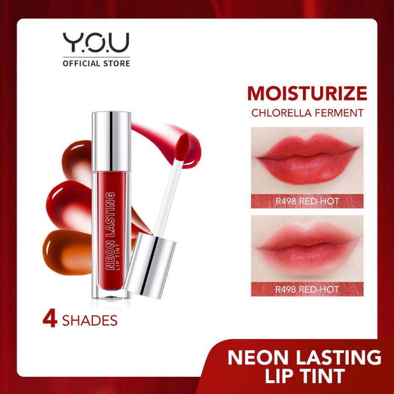 ❣️Rejeki.Shop❣️YOU Neon Lasting Lip tint | Moisturizing Liptint | Long Lasting Lip