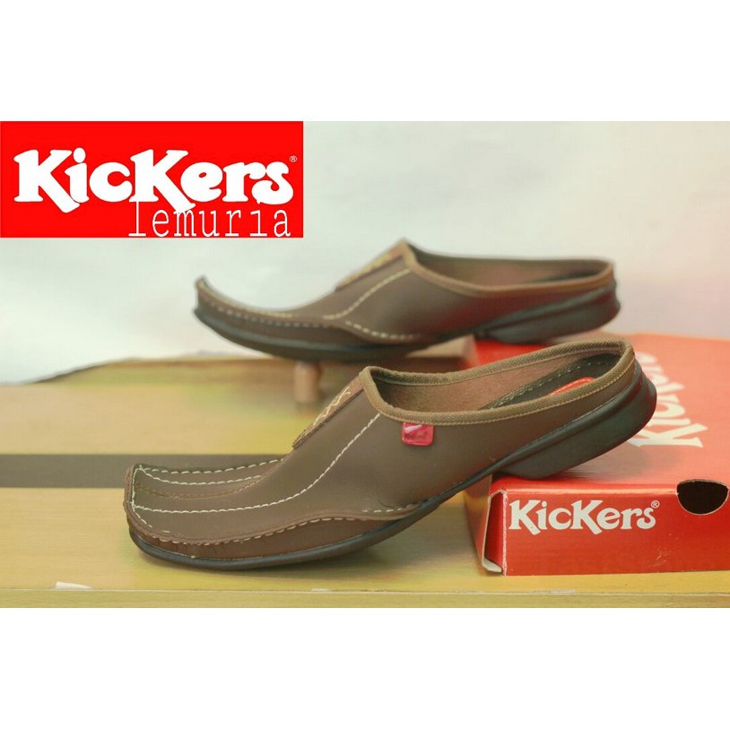 Sepatu Sendal Kickers Pria / Sandal Cowok Bustong Slop