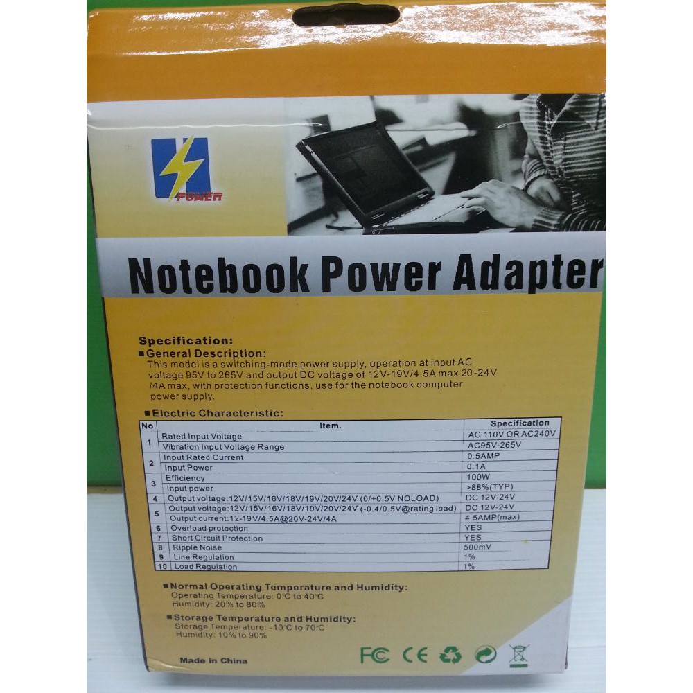 Notebook Power Adaptor Universal