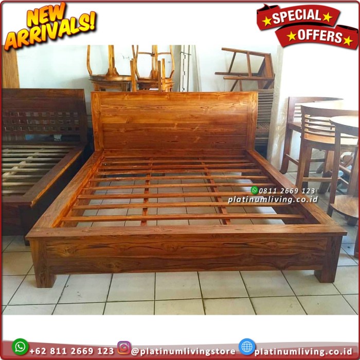 Tempat Tidur Jati Minimalis Dipan Jati Minimalis Divan Jati Dipan Jati - 120x200 Furntiure Indonesia