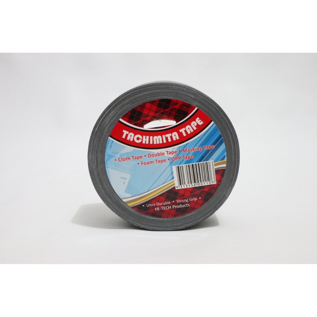 

CLOTH TAPE/LAKBAN KAIN WARNA HITAM TACHIMITA BERKUALITAS 2 INCH 17 M