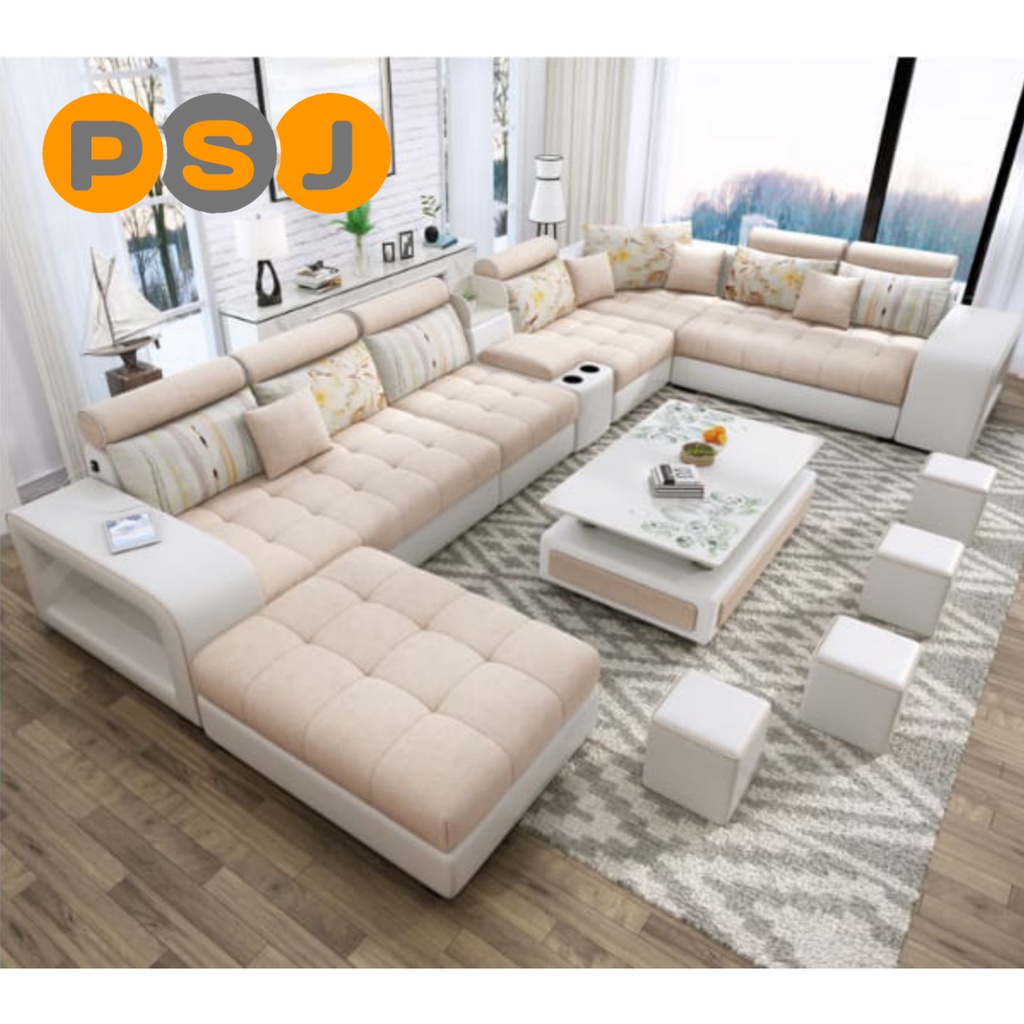Kursi Sofa Minimalis Jumbo Sofa Ruang Tamu Leter U Mewah