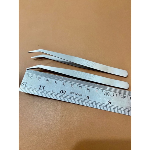 Pinset / pingset benang bengkok premium / pinset stainless steel / twizer / pinset bengkok / pinset 