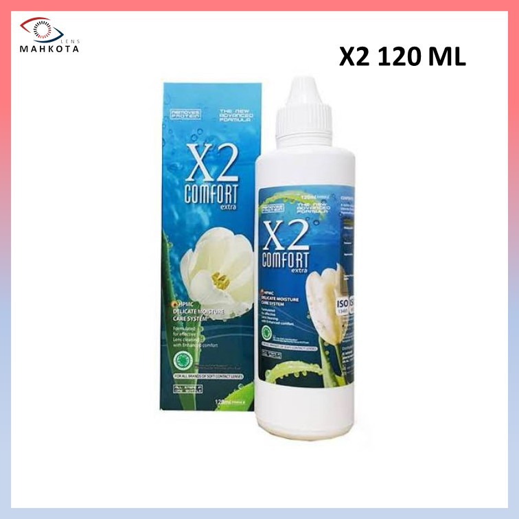 CAIRAN SOFTLENS X2 COMFORT 120ML / AIR SOFTLENS / CAIRAN PEMBERSIH 120 ML / PENCUCI SOFTLENS