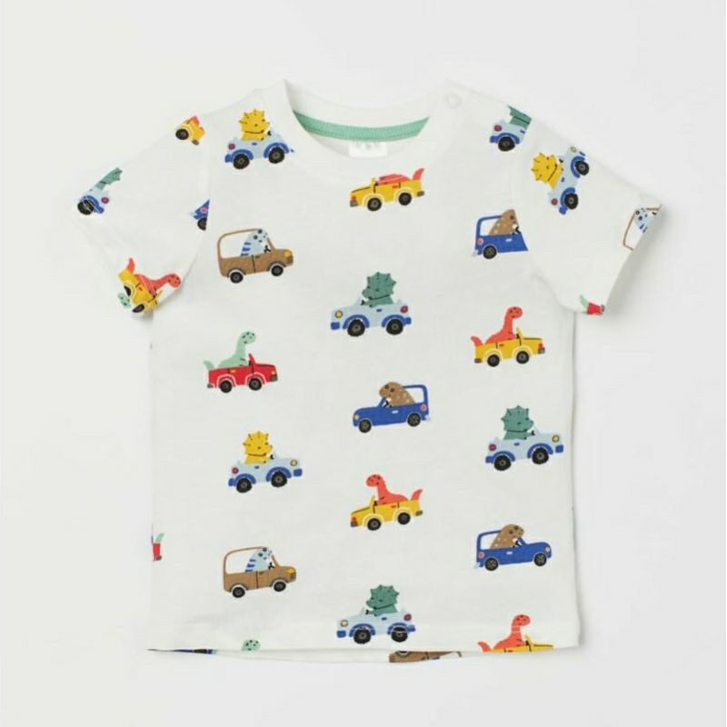 H&M Boy Tee Car and Dino