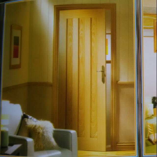 Pintu Kamar kayu Meranti oven