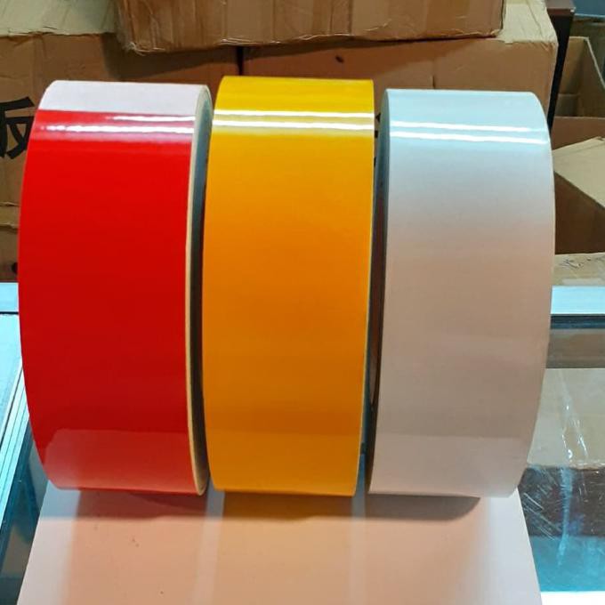 

BARANG BARU scotlite revlektive cina 2" x 45m merah,putih,kuning