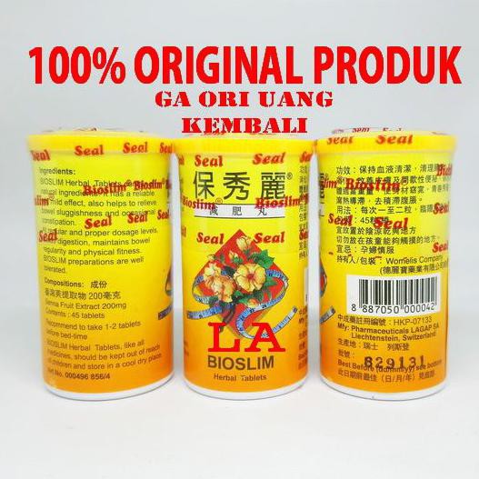 BIOSLIM HERBAL TABLET OBAT PELANGSING / MENURUNKAN BERAT BADAN