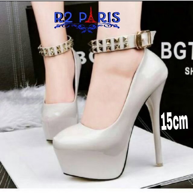 R2 High Heels Strap Piramida Wanita