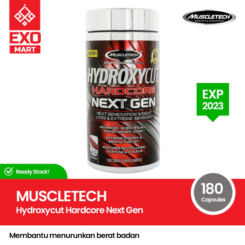 Muscletech - Hydroxycut Hardcore Next Gen 180 Capsules