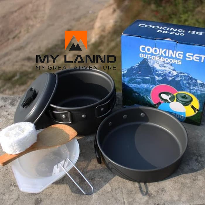 nesting Cooking Set DS 200 alat masak camping Outdoor