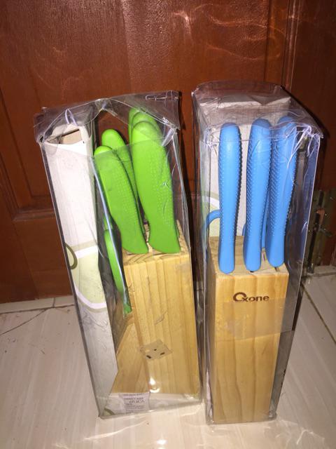 Home-klik Oxone Set Pisau Ox - 961 - 6 Buah - Biru