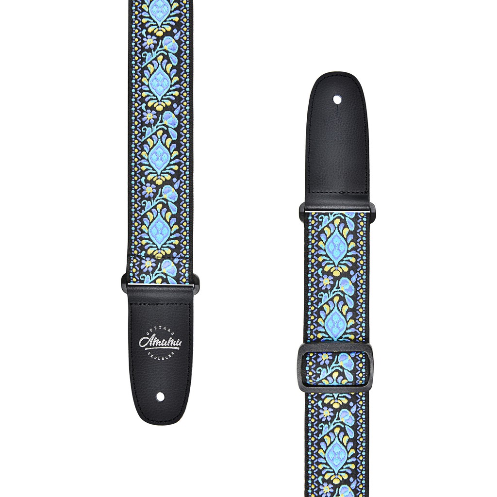 Amumu CO06E-BL Strap Gitar motif Indian Pattern Biru