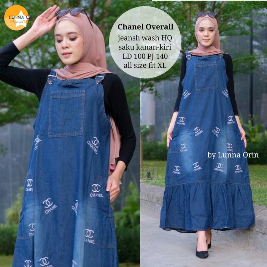 CHA CHA  OVERALL JEANS BORDIR CHANEL HQ BR