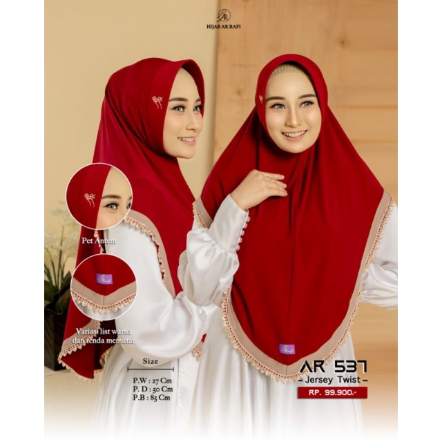 jilbab Bergo daily ARRAFI 537