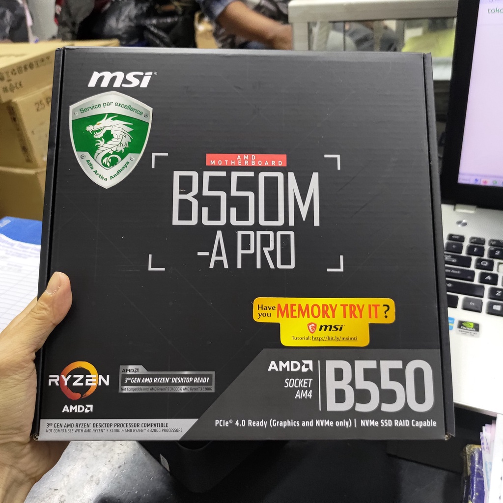 MSI B550M-A PRO AMD AM4 3rd GEN RYZEN DEKSTOP