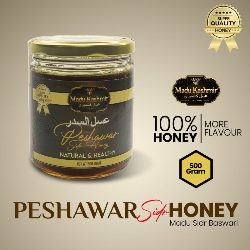 

Madu Sidr Peshawar 500 grm | Madu Baswari | Madu Kashmir | Madu Asli