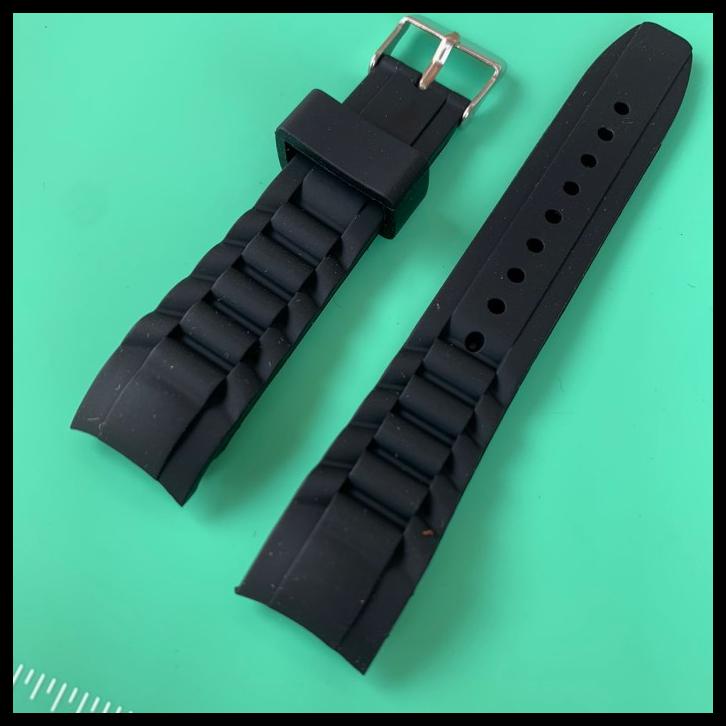 Strap Tali Jam Tangan Karet Model Curve 20Mm