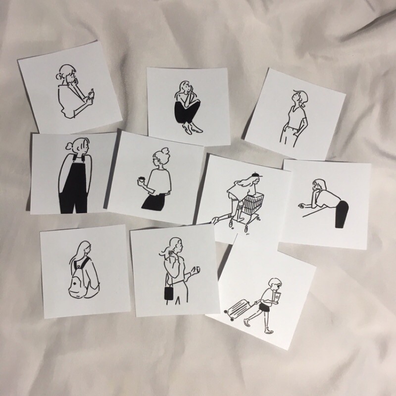 

NOTES MINI BLACK WHITE GIRL
