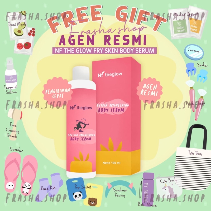 ✨TERLARIS +FREE GIFT NFTHEGLOW FYSKIN BRIGHTENING BODY SERUM