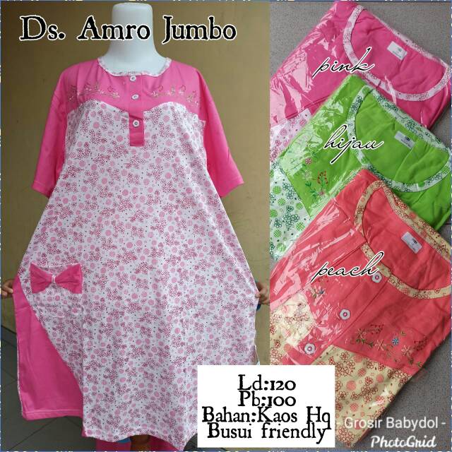 Daster Kaos Amro Jumbo