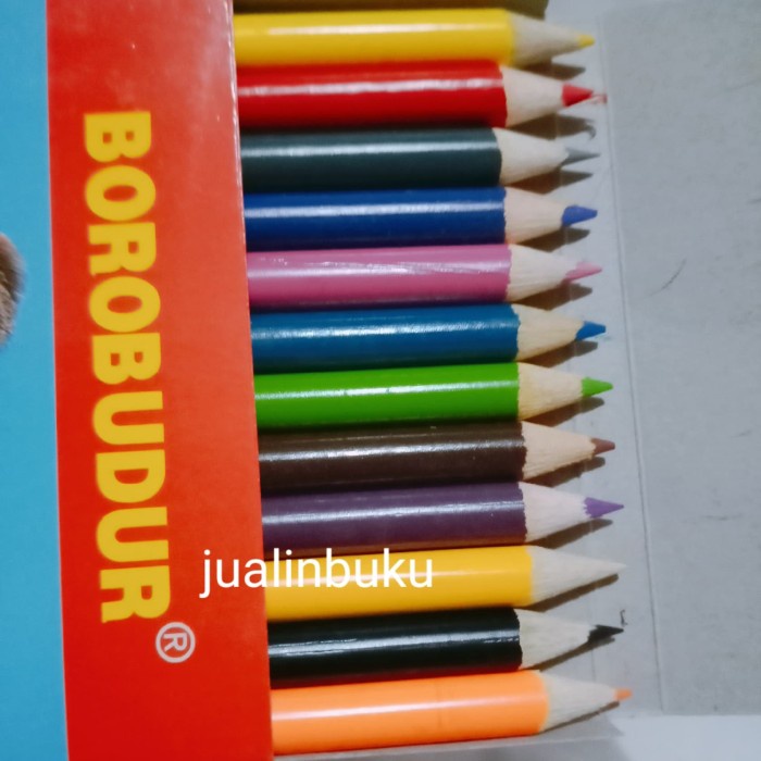 

WARNAPENSIL- PENSIL WARNA MURAH 12 WARNA PANJANG NON TOXIC -PENSIL WARNA