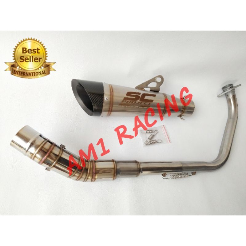 knalpot racing Sc project s1 Cbr150r CB150r Cbr 150 k45 facelift lokal Cb150 full system