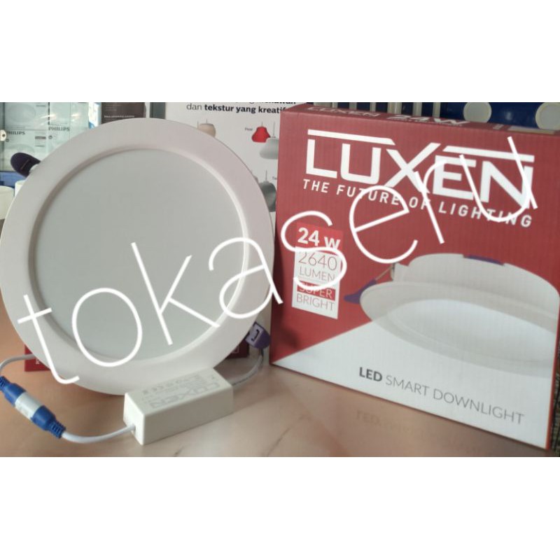 LUXEN LED SMART DOWNLIGHT 24 WATT LAMPU LED PLAFON LUXEN