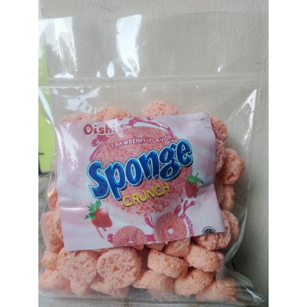 

OISHI SPONGE COKLAT STRAWBERI 180GR SNACK CEMILAN VIRAL KILOAN MURAH