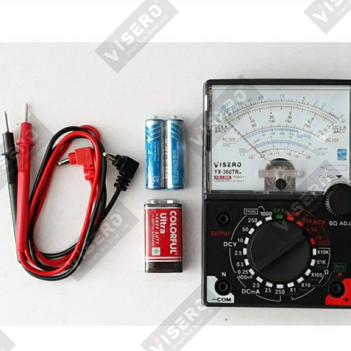 Multitester/ Avometer/ Multimeter Analog Visero YX-360 TRN + Battery