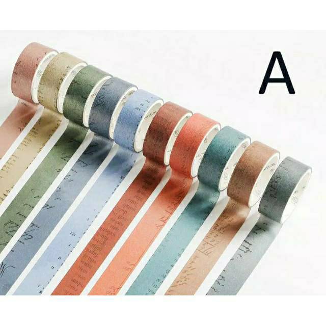 

WASHI TAPE 1 Roll (2meter) BASIC CONTROL VINTAGE-A Travel Size