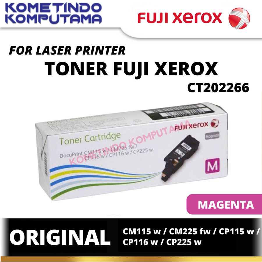 EXPIRED TONER CARTRIDGE FUJI XEROX CT202266 MAGENTA LASERJET CM115W / CM225FW