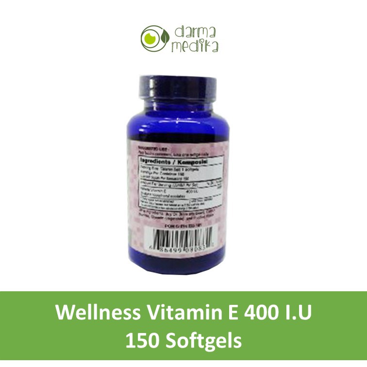 Wellness Vitamin E 400IU 400 IU 150 SOFTGELs