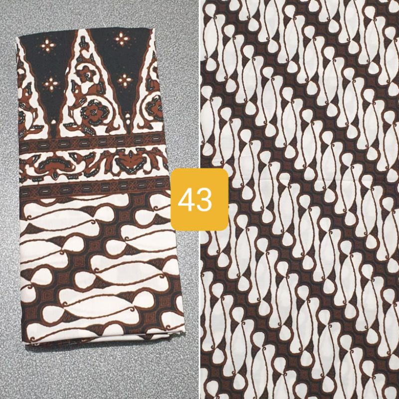 Kain Sarung H.SANTOSO A Batik Jogja Klasik - SARUNG JOGJAAN PUTIH-43