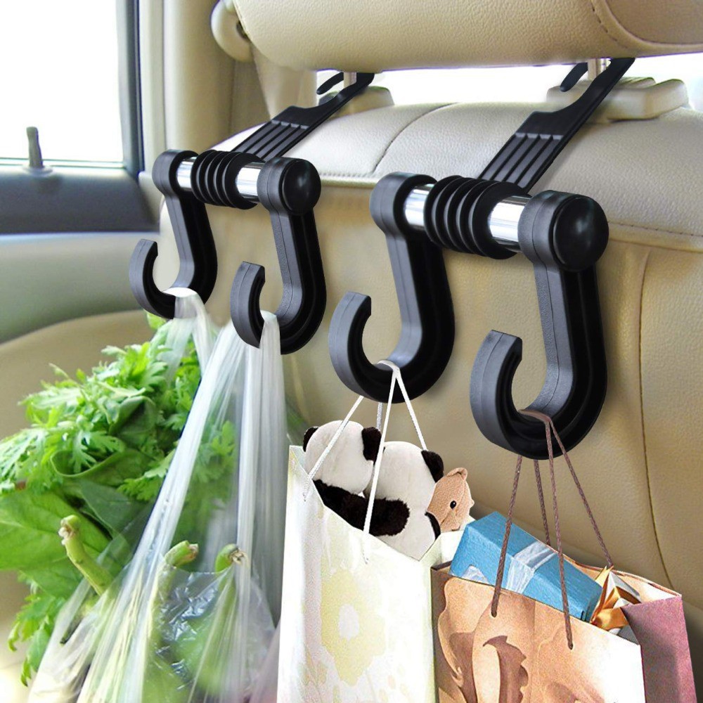 1 Pcs aksesoris mobil yang Universal, 2in1 kait, / Headrest kait kait mobil, Aksesoris gantungan