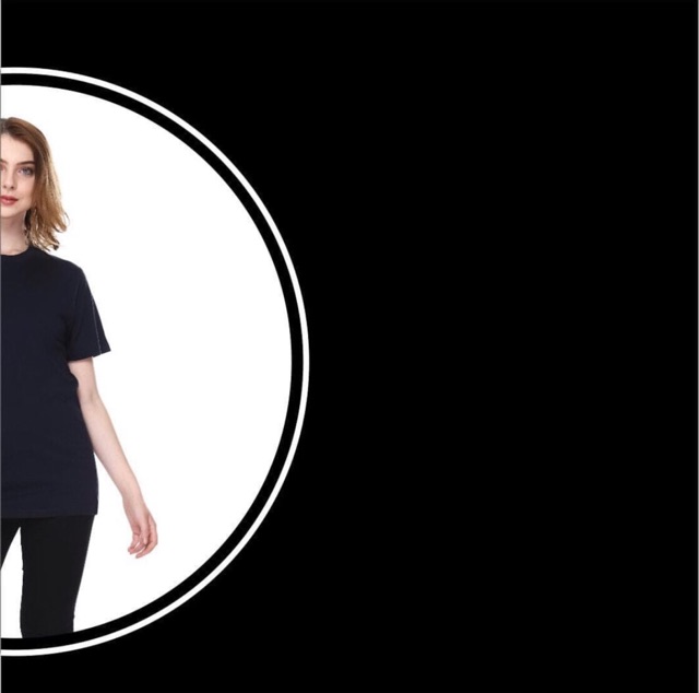 KAOS POLOS HITAM COTTON COMBAD 24s BASIC PRIA DAN WANITA