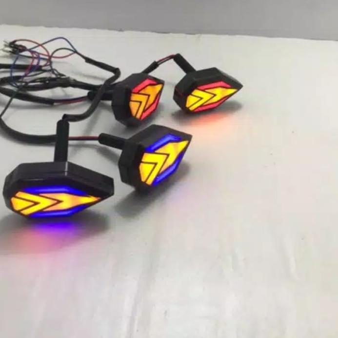 Sen tempel fairing LED IRON MAN ninja vixion r15 R25 cb150 cbr ,,