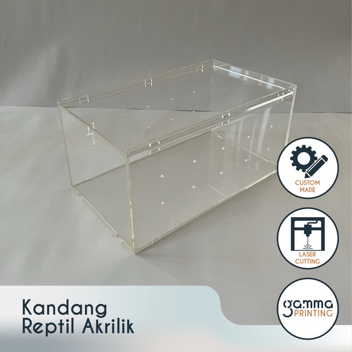 Kotak Kandang Reptil Akrilik / Box Hewan Hamster / Acrylic Animal Cage