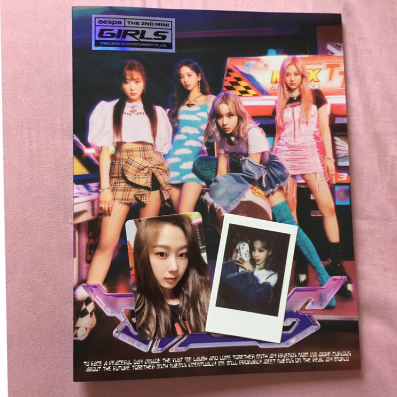aespa girls album photocard giselle polaroid winter aespa girls album girls aespa