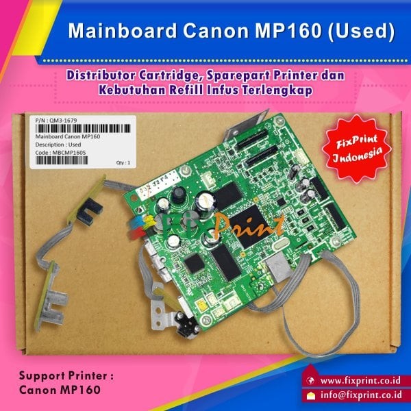 Mainboard Printer Canon MP160- Board Canon MP160- Motherboard MP 160 FSB2701