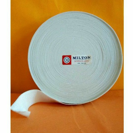 (Per roll) Elastik Milton / Elastis Celana Lebar 3 cm / Karet Kolor 3 cm